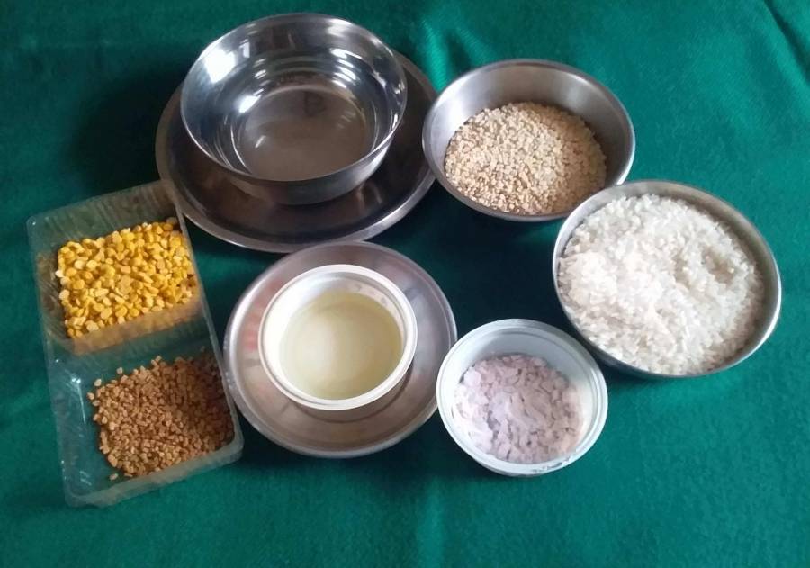 ti
Ingredients for making dosa in Recipe of Masala Dosa.