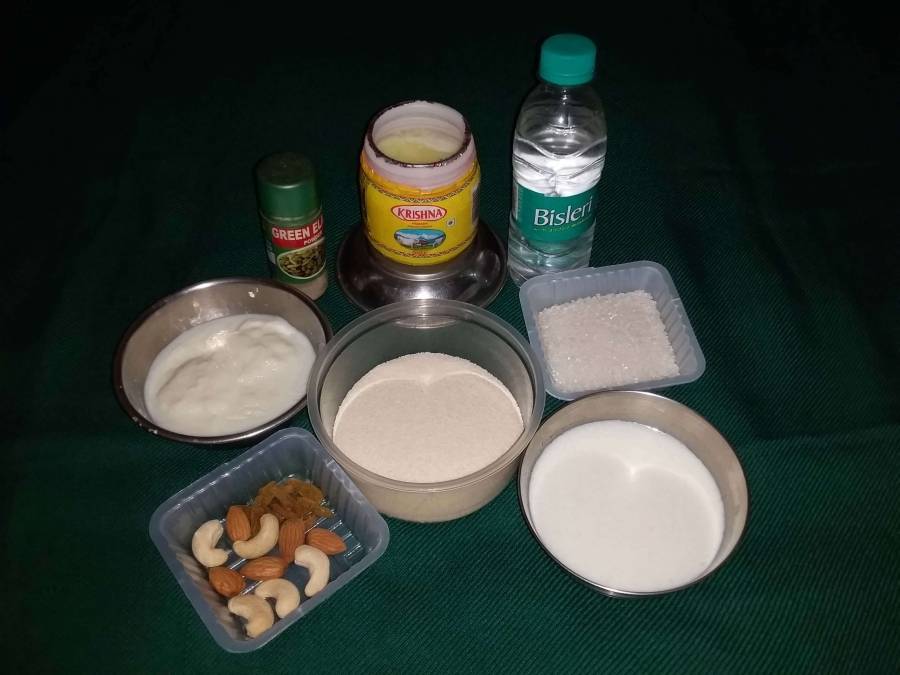  ti
Ingredients for Recipe of Halwa.