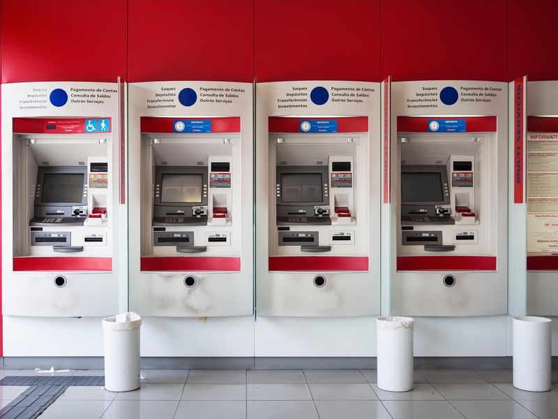 ATM in a Bank in Rio