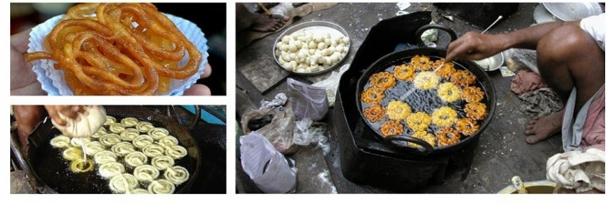 Jalebi Preparation by a street vendor