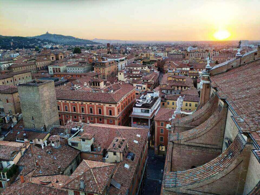 Modern Bologna Cityscape.