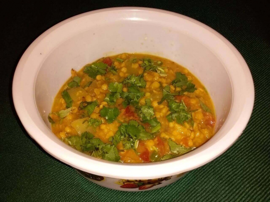 Final dish prepared by using Recipe with Chana Dal and Vegetables.