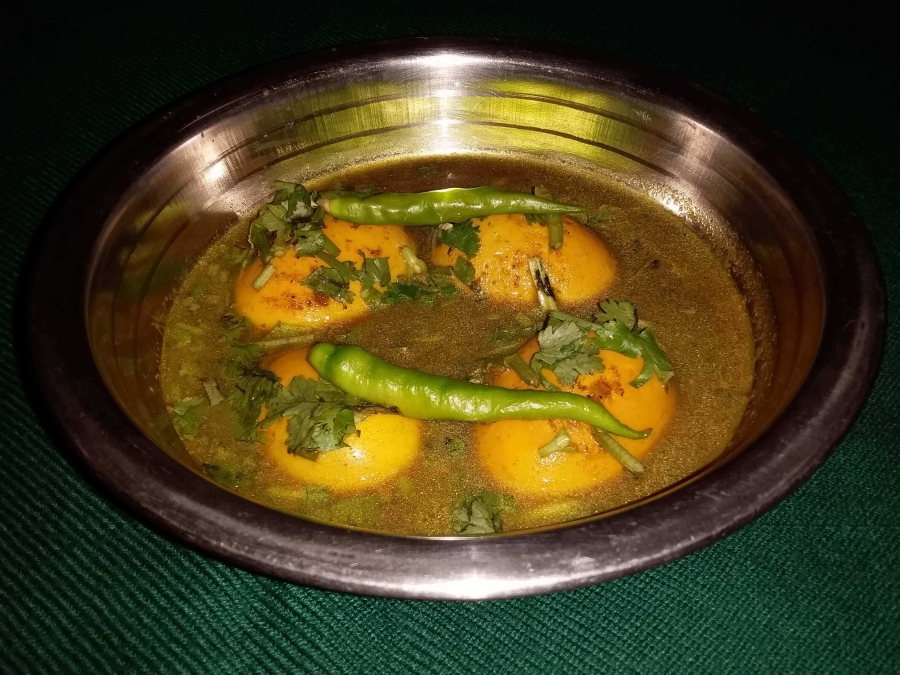 Egg Curry - The Final Preparation.