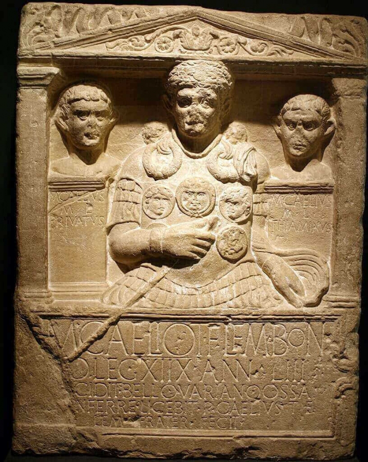 Cenotaph of Marcus Caelius, - senior centurion in XVIII Roman Legion who was killed in the Battle of the Teutoburg Forest.