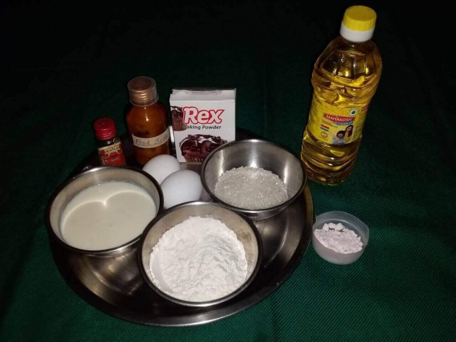 Ingredients Used in Recipe of Muffin (Vanilla Flavour).