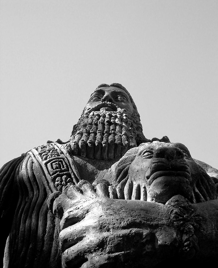 A statue of Gilgamesh at the University of Sydney