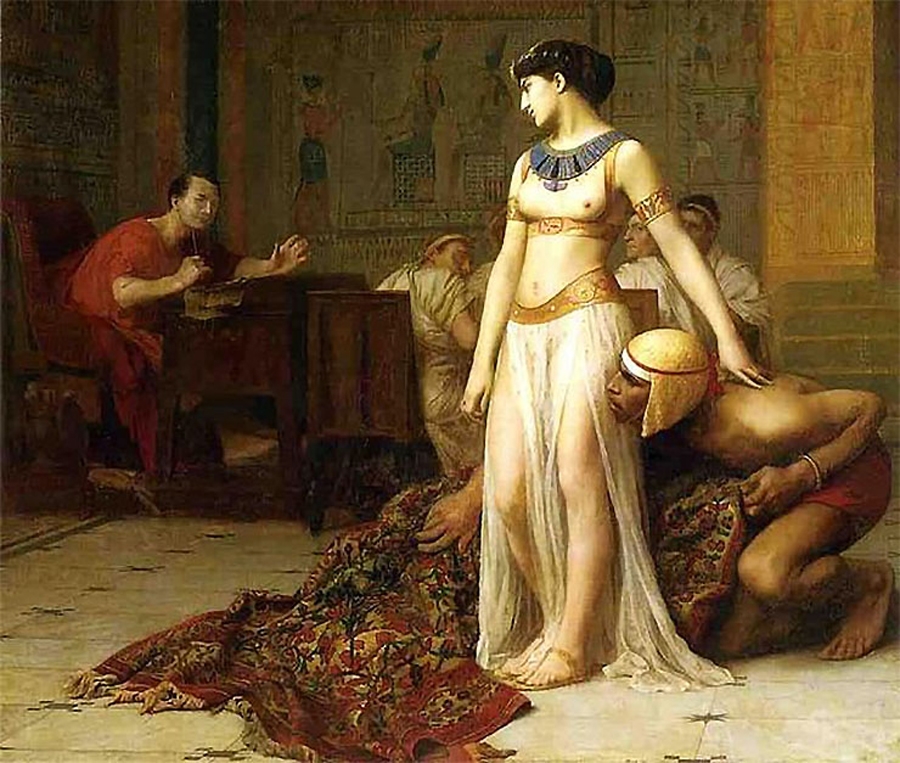 Cleopatra meets Caesar(Artist-Jean Leon Gerome)