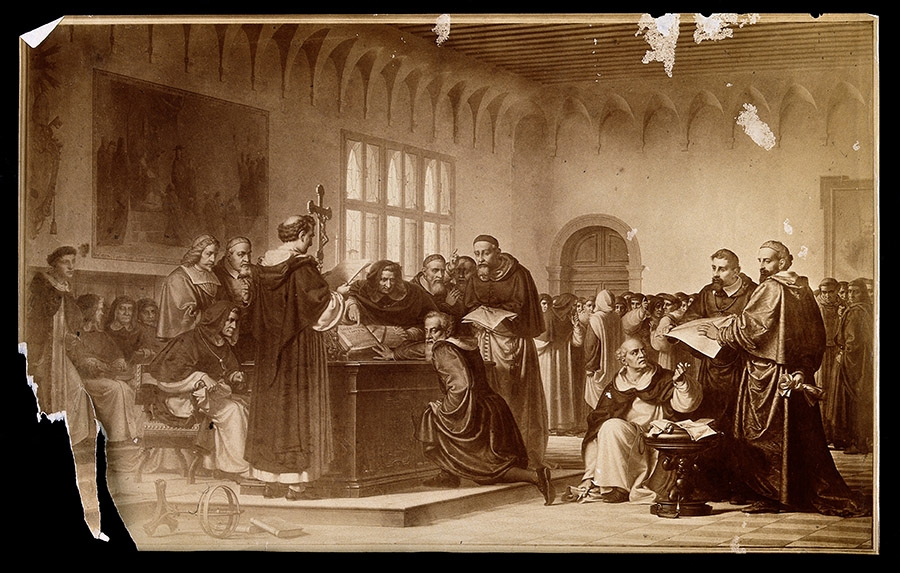 Galileo Galilei at his trial