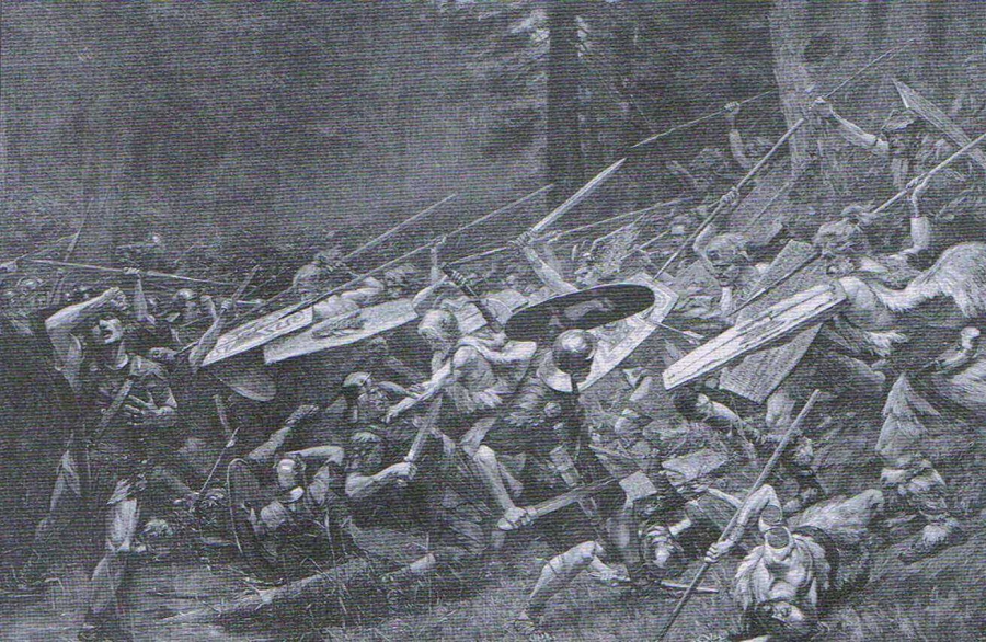 Битва при Тевтобургском лесу - Фурор Тевтоникус, Пая Йованович, 1889 г.