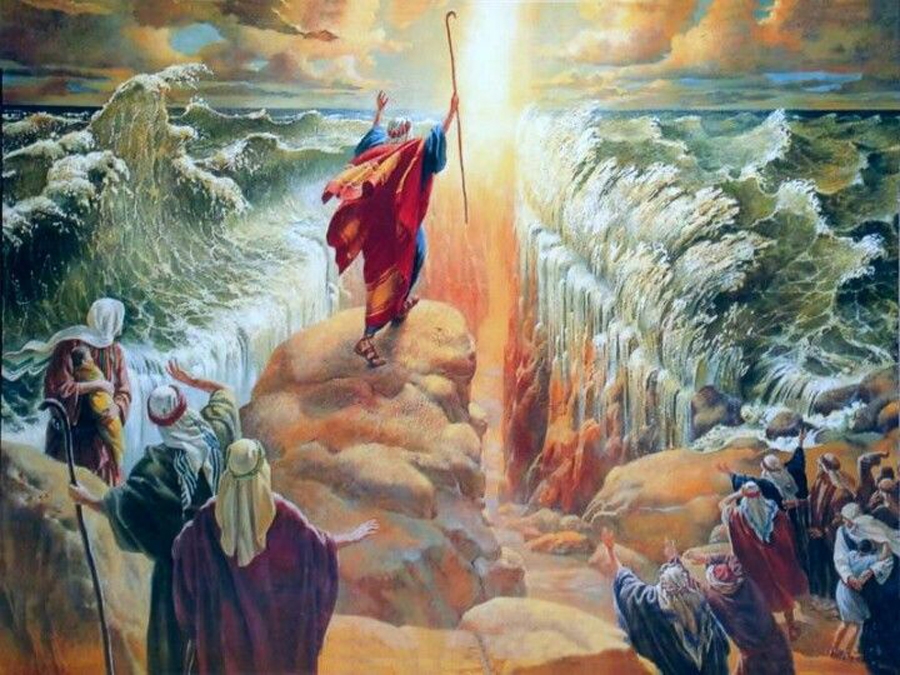 Exodus - Moses parting the Red Sea