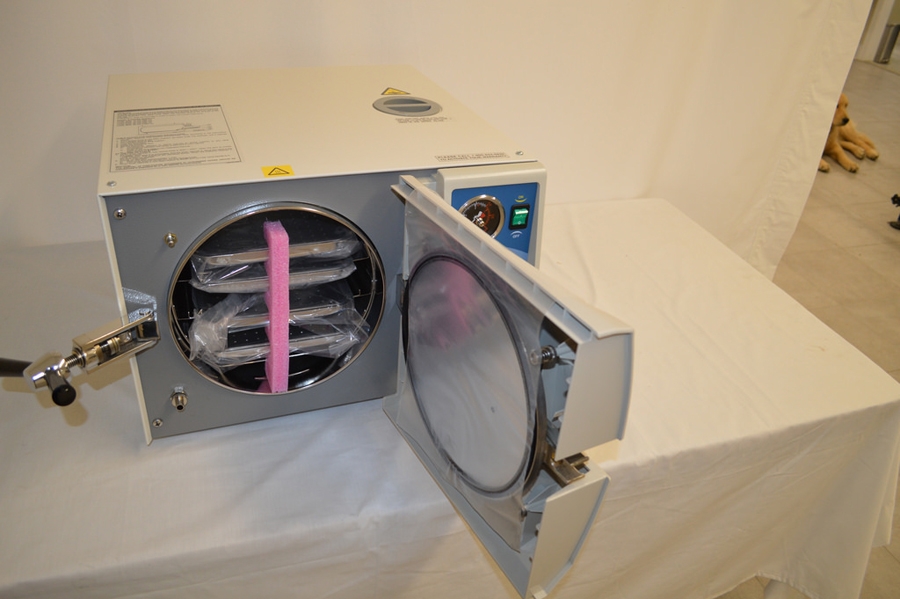 Instruments should be sterilised in an Autoclave machine