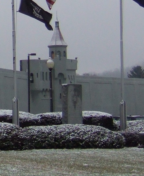 Attica Prison Riot Memorial in front of the Prison