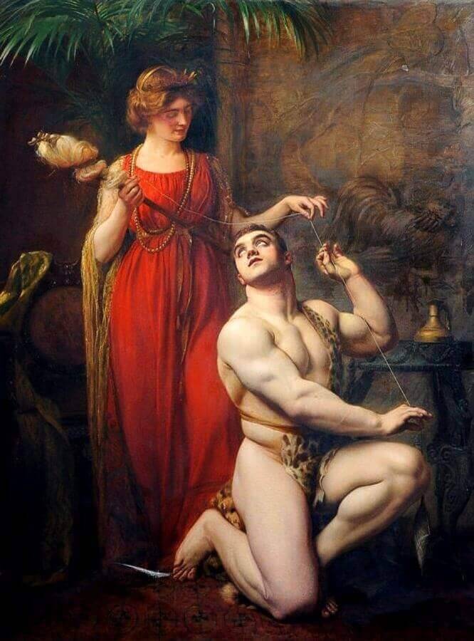 Hercules and Omphale story 