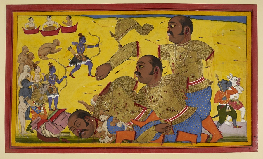 Ramayana -The death of Kumbhakarna, Ravana's brother