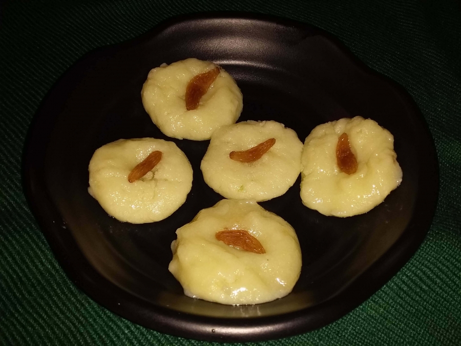 Sandesh - The final  dish.