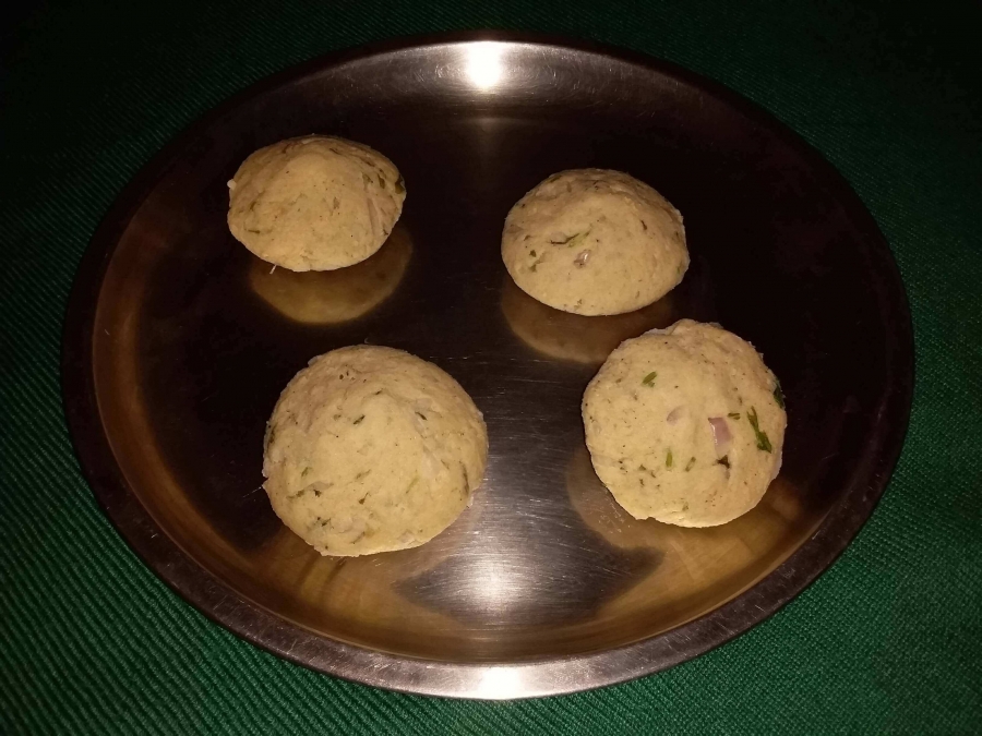 Aloo flour mixture balls used for making Aloo Paratha.