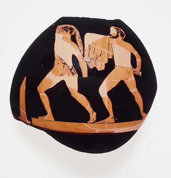 Harmodius and Aristogeiton. Attic black-figure vase