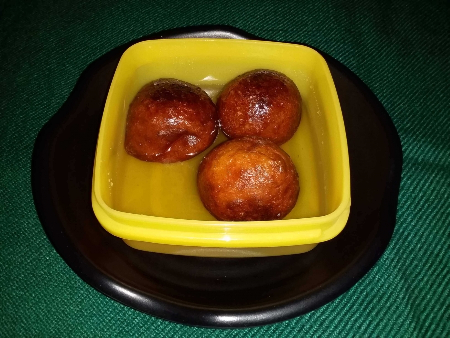 Final dish - Prepared by using Recipe of Gulab Jamun with Khoya .