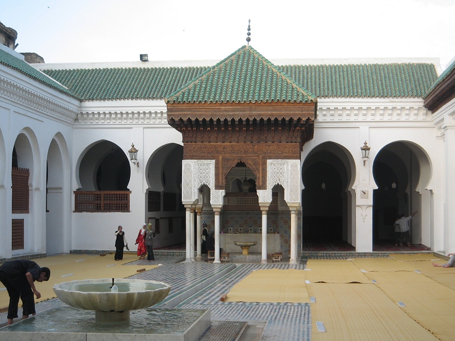 Courtyard, Al-Qarawiyyin University. Morocco