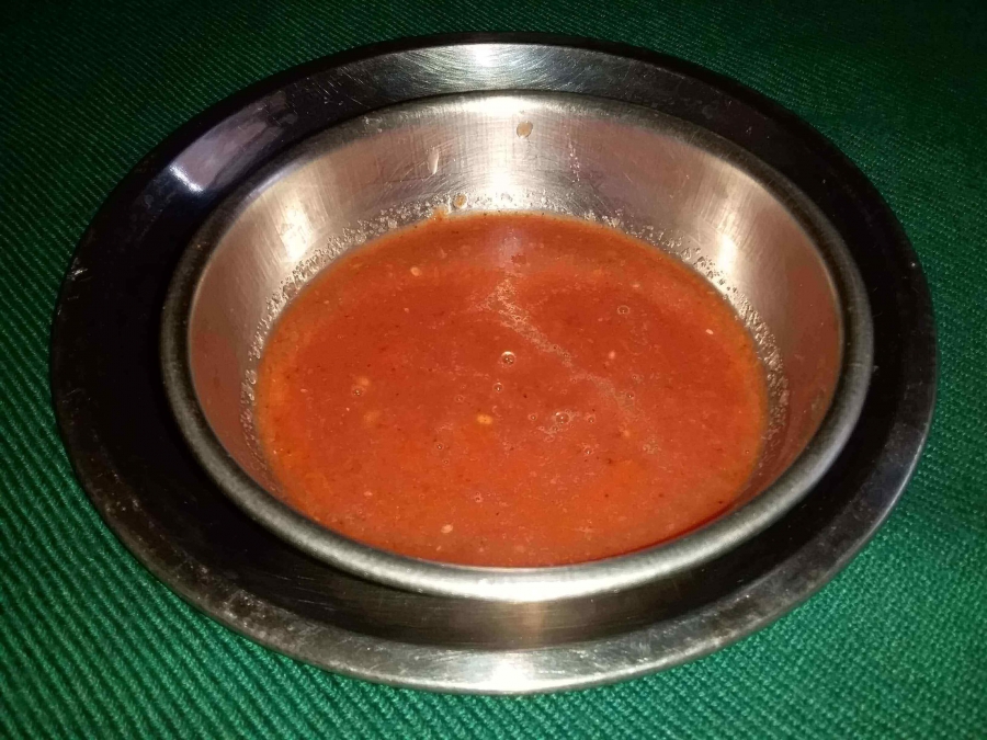 The prepared sauce in Paneer Butter Masala Recipe.