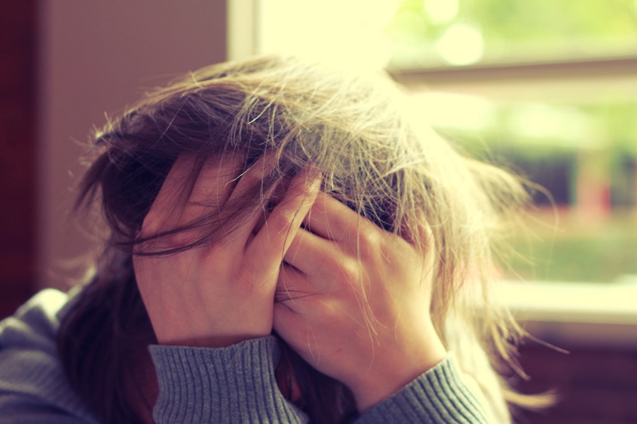 Stress can cause Telogen Effluvium