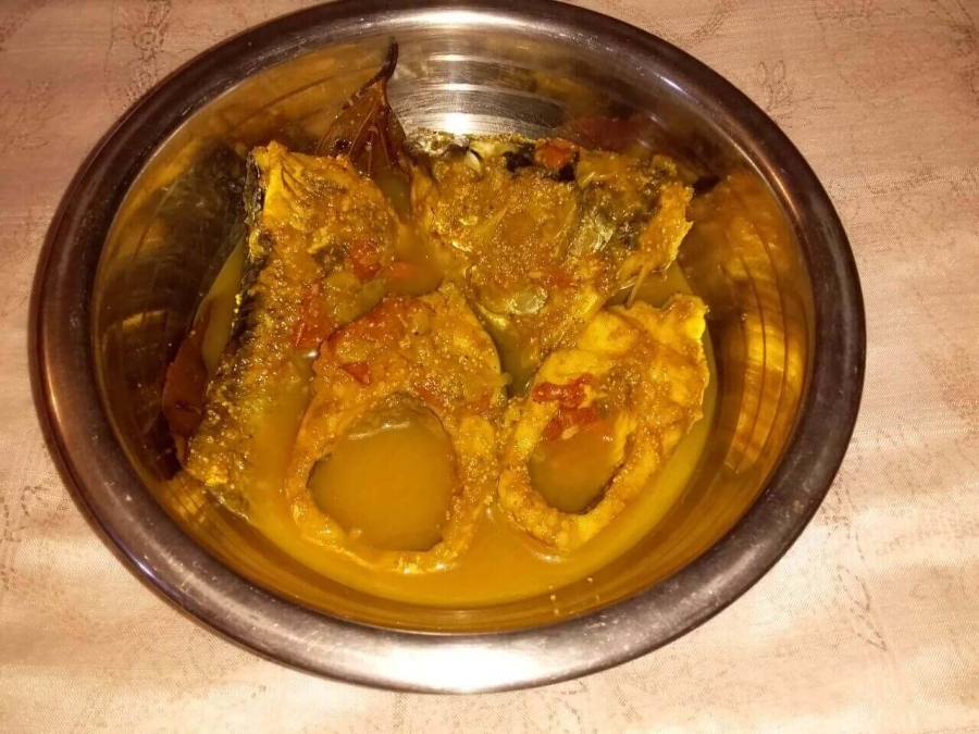 Final dish prepared by using Recipe of Fish Kalia.