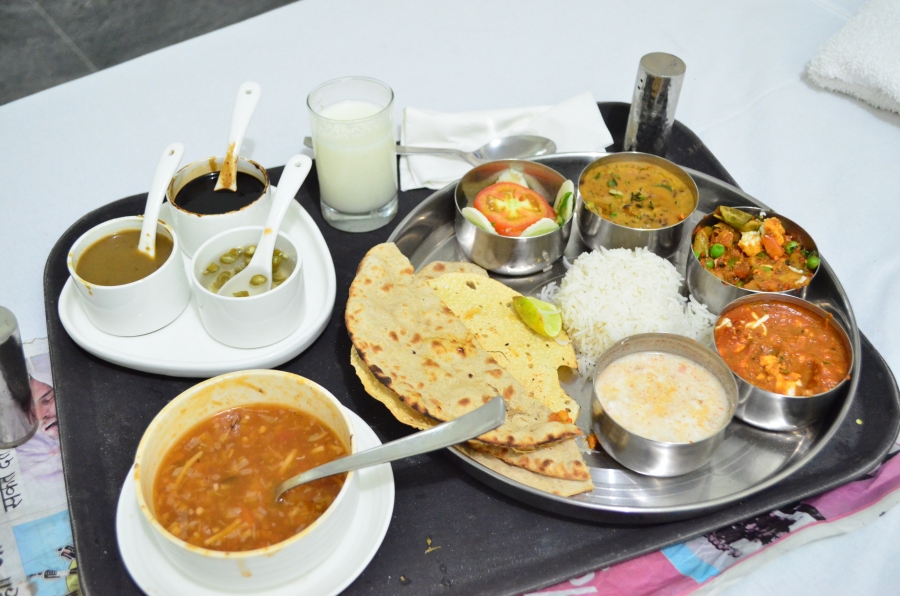 Typical North Indian Veg Thali