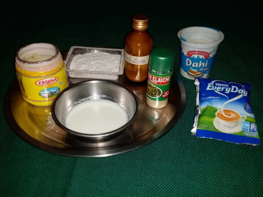 Ingredients used in Recipe of Gulab Jamun with Milk Powder - for making Gulab Jamun Balls