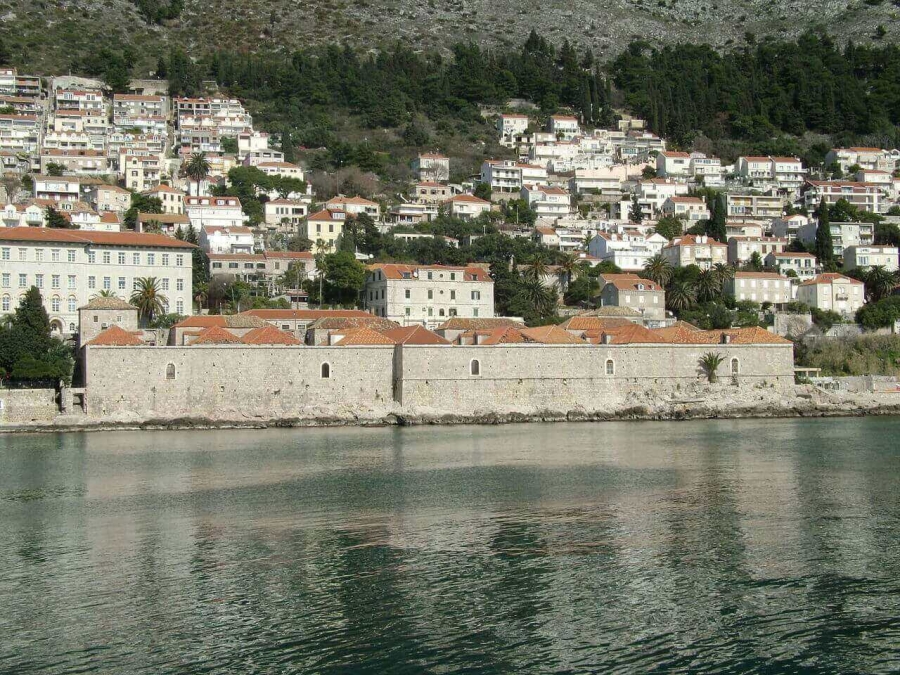 View of the Lazzarettos, Dubrovnik.