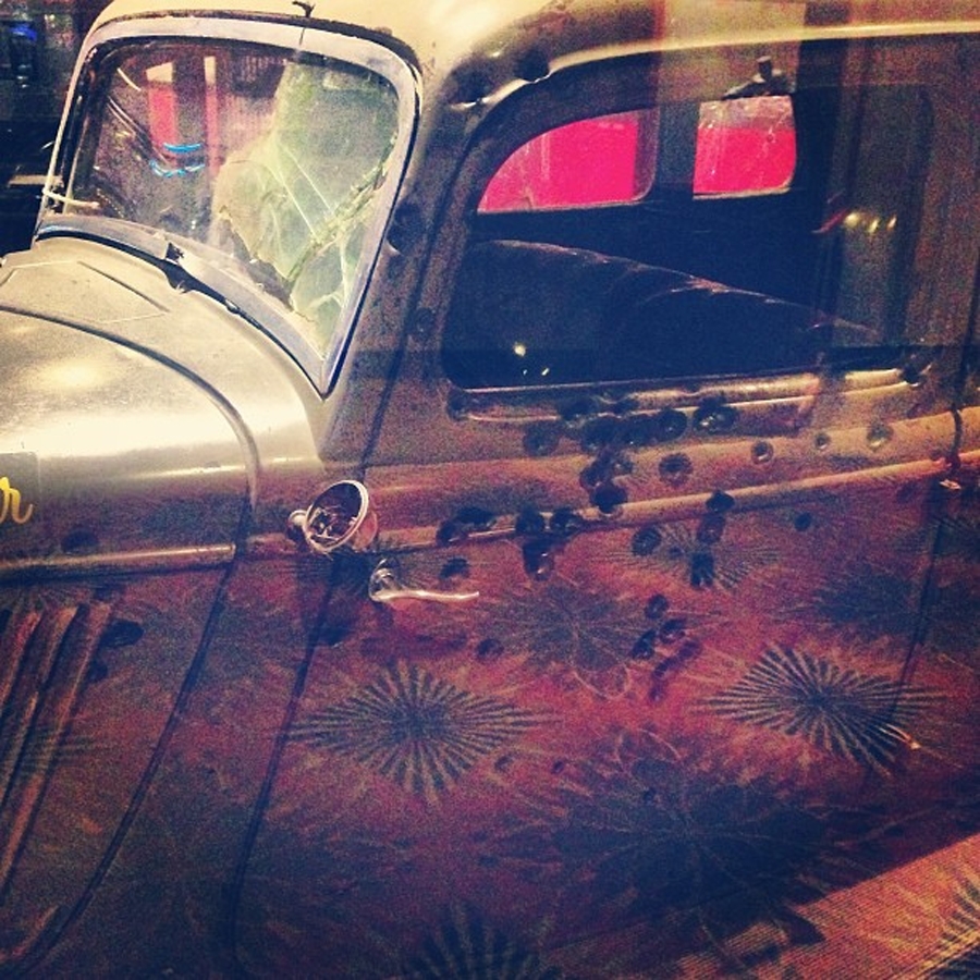 The original  Bonnie and Clyde death car