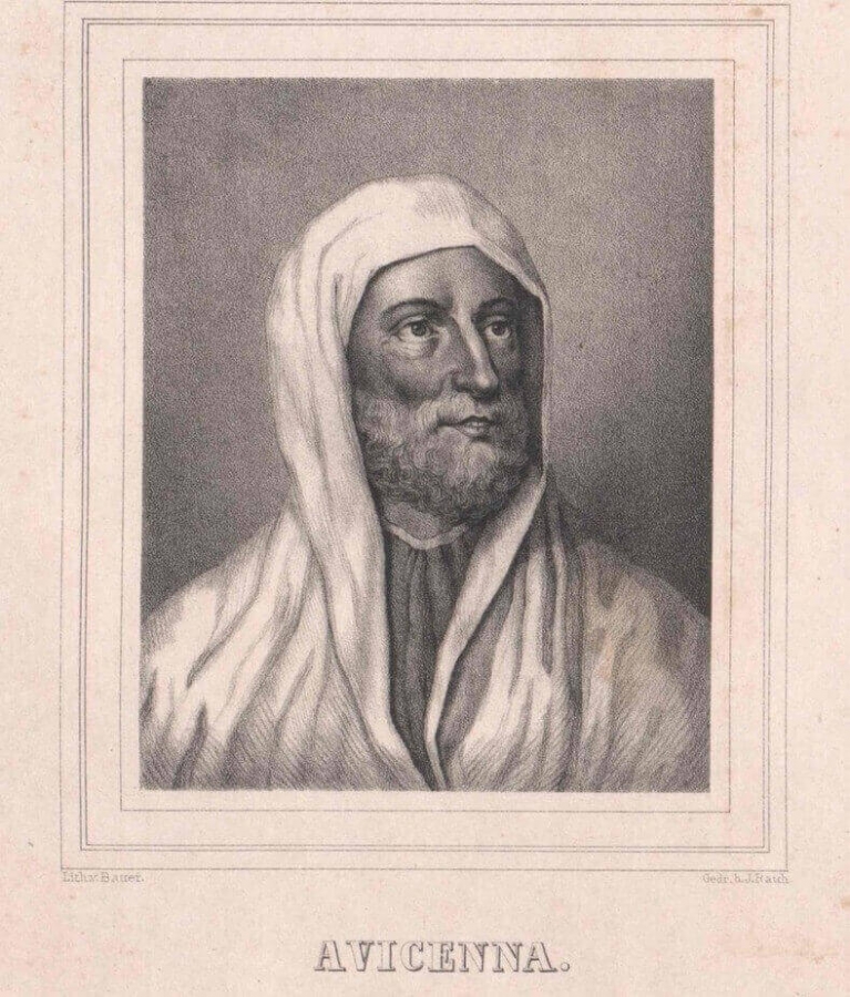 Portrait of Avicenna (980-1037).