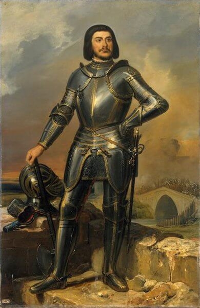 A painting of Gilles de Rais