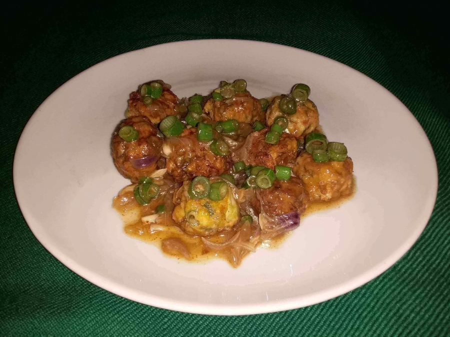 Veg Manchurian - The Final Dish.