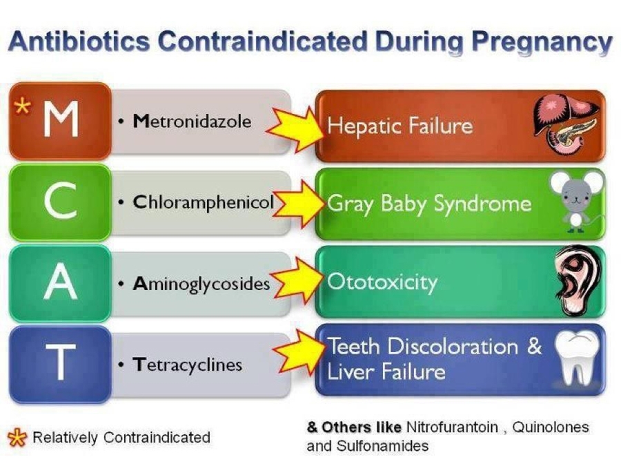 Antibiotics  to be avoided in Pregnancy
