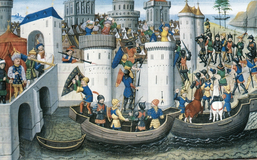 Conquest of Constantinople by the Crusaders in 1204 AD