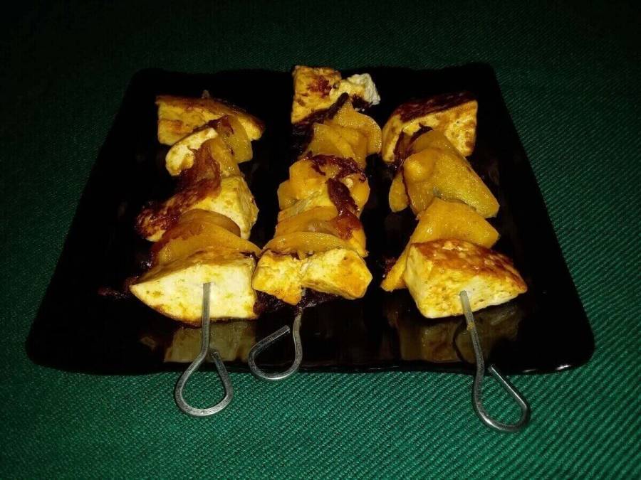 Final dish produced by using Recipe of Paneer Tikka dry.