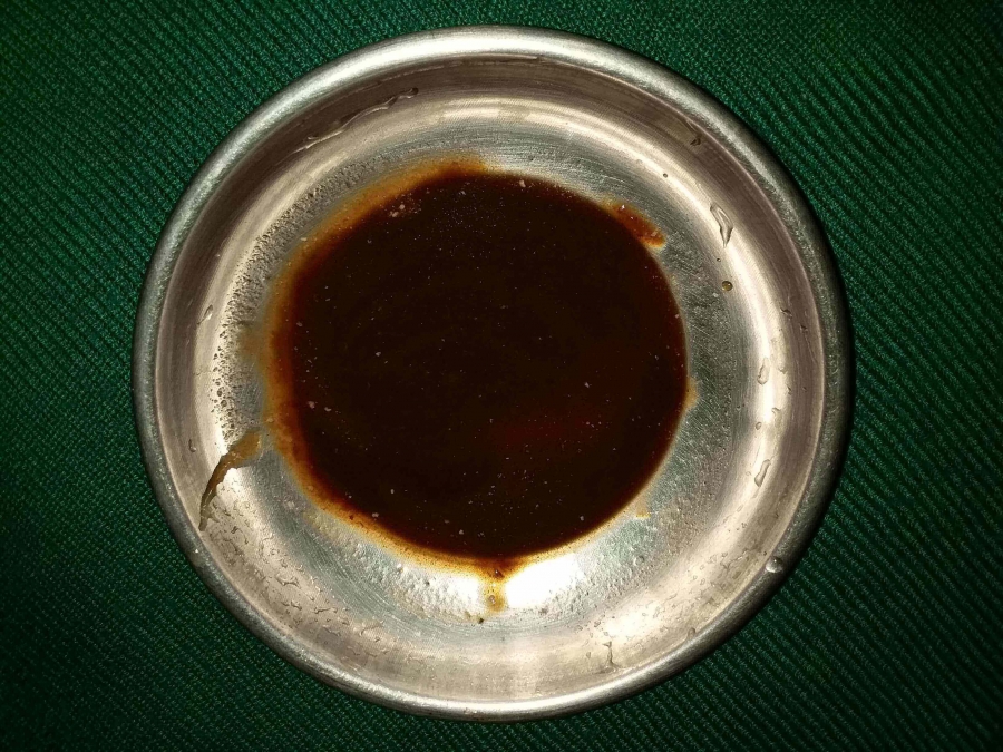 Tamarind Chutney as described in Dahi Vada Chutney Recipe.