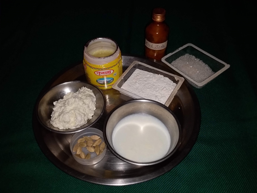 Ingredients used in Recipe of Gulab Jamun with Khoya -  for making Gulab Jamun Balls