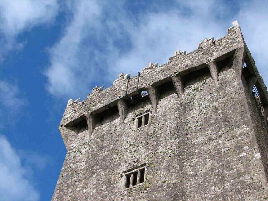 The castle viewed from below.