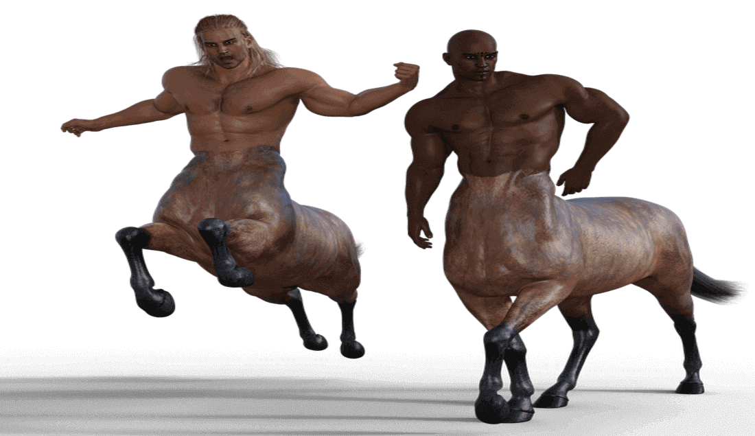 Centaur is a creature from Greek mythology with the upper body of a human and the lower body and legs of a horse.