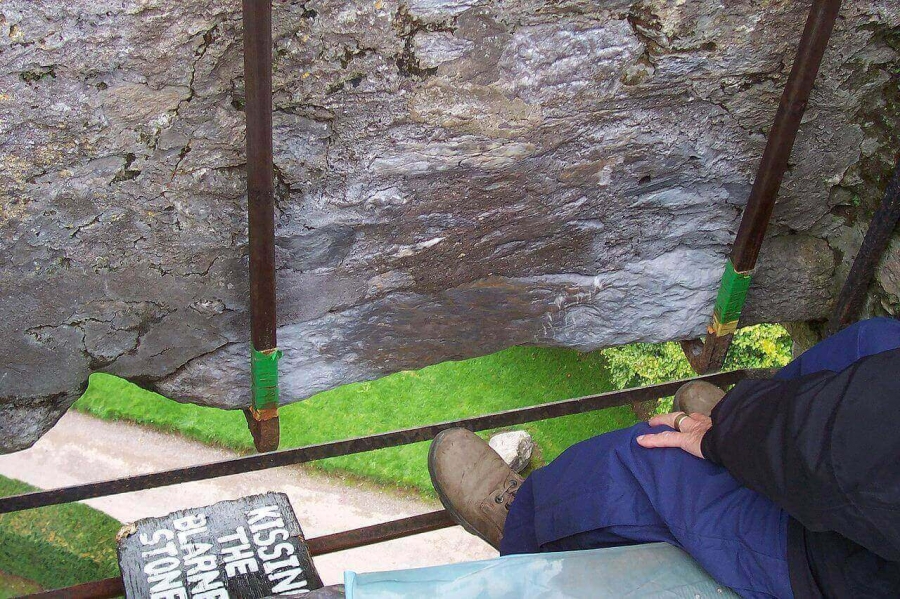 Blarney Stone (in Blarney Castle), County Cork, Ireland.