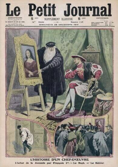 This drawing appeared on December 28, 1913, issue of Le petit Journal.