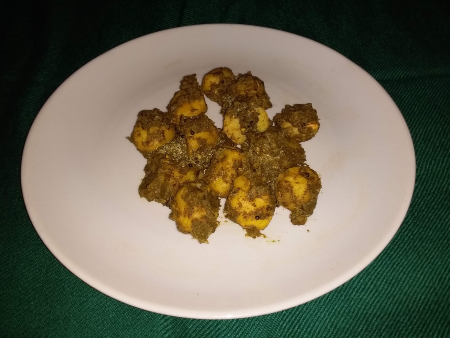 Chatpata Aloo - The Final Dish.