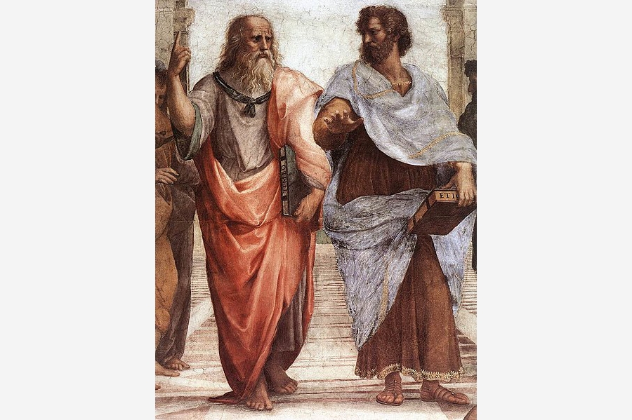 Plato (left) and  Aristotle(Right)